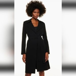 BABATON ADIRA BLACK TRENCH COAT $268  SUSTAINABLE MATERIALS WOMEN'S SIZE XXS
